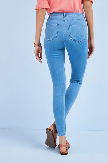 Next crop denim leggings online