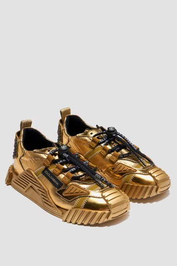 Girls Gold Trainers
