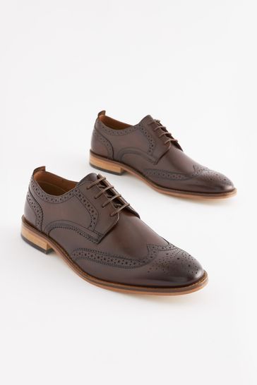 Buy Mens Contrast Sole Leather Brogues 
