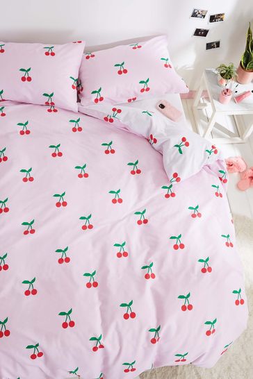 Buy Sassy B Cherry Dreaming Reversible Duvet Cover and Pillowcase Set from  Next Oman