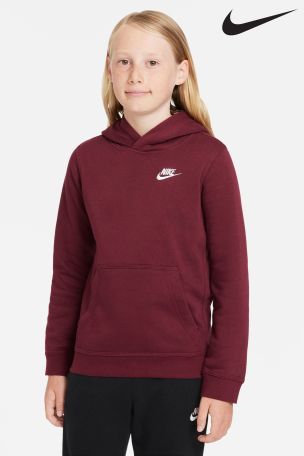 burgundy red nike hoodie