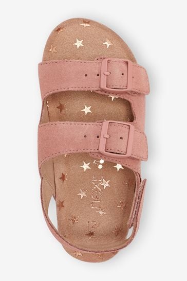 Buckle top cork sandals