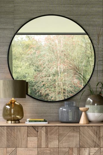 Buy Large Round 89x89cm Wall Mirror from the Next UK online shop