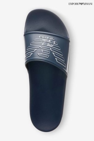 navy blue sandals low heel