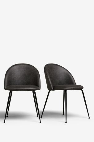 Set Of 2 Iva Dining Chairs With Black Legs From The Next Uk 2 Iva Dining Chairs With Black Legs, Set Of 2 Dining Chairs Black