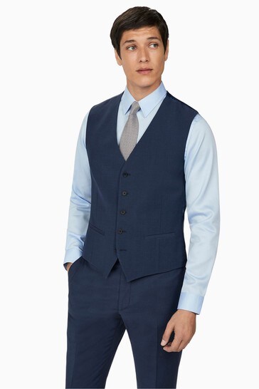 ted baker blue waistcoat