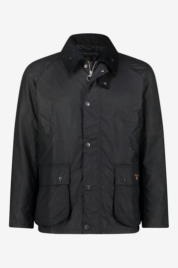 navy blue wax jacket mens