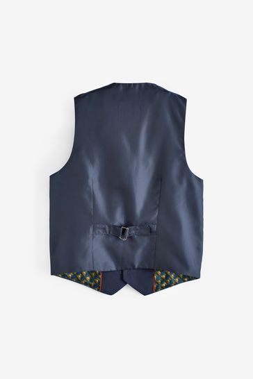 Navy Blue Stand Alone Waistcoat (12mths-16yrs)