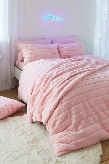Sassy B A Cosy Banded Faux Fur, Duvet Covers For Teenage Girl Uk