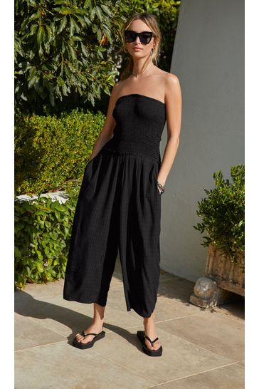 Shirred top hotsell jumpsuit