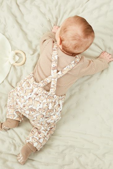 Buy 2 Piece Dungarees And Bodysuit Set (0mths-2yrs) from the Next UK online shop