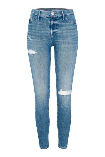 Buy River Island Blue Molly Ripped 