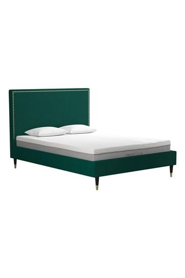 Audrey upholstered platform bed deals