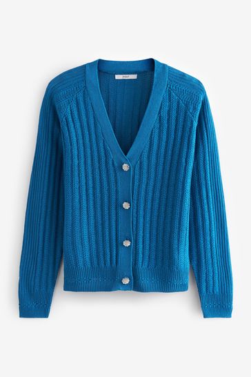 Buy Gem Button Up Linen Cardigan from Next