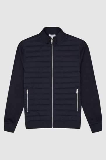 quilted hybrid jacket