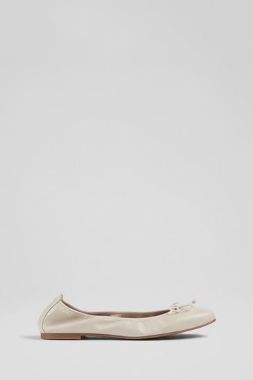 Buy LK Bennett Trilly Cream Leather 