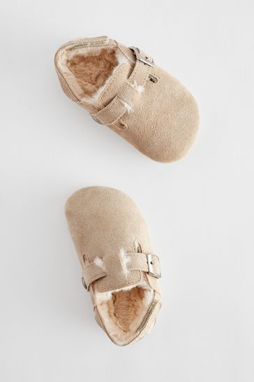 Beige mule slippers cheap