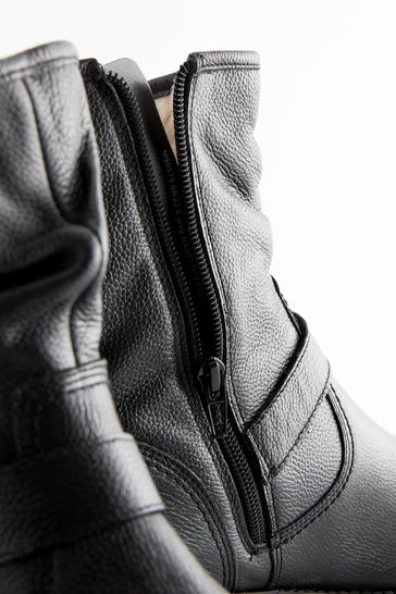 Buy Forever Comfort Faux Fur Lined Slouch Ankle Boots from Next