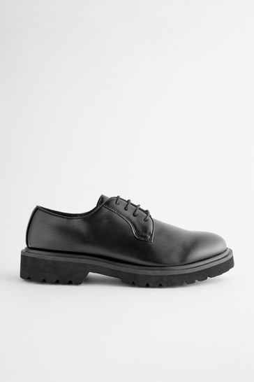 Derby shoes chunky sole best sale
