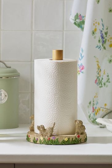 Natural Charlie The Cockapoo Kitchen Roll Holder