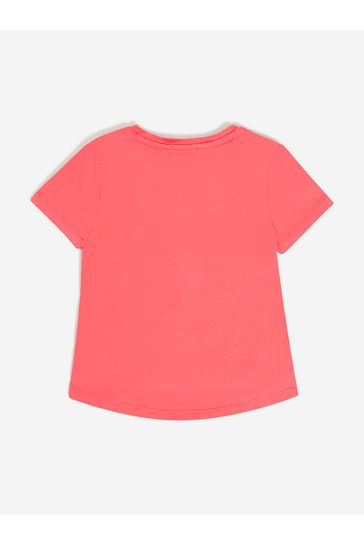 Girls Cotton T-Shirt in Pink