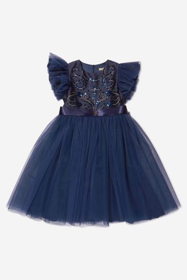 Girls Special Occasion Dress in Blue