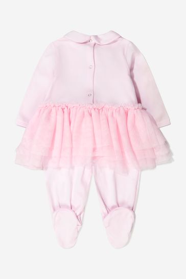 Baby Girls Cotton Little Princess Babygrow in Pink