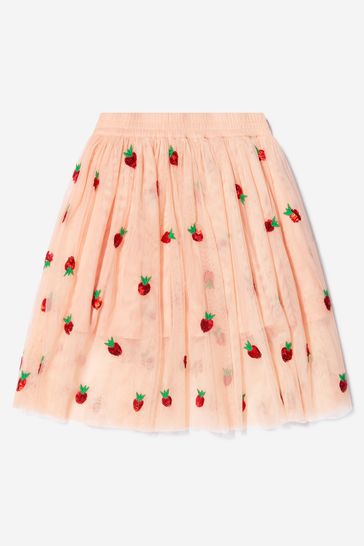Girls Tulle Strawberry Skirt