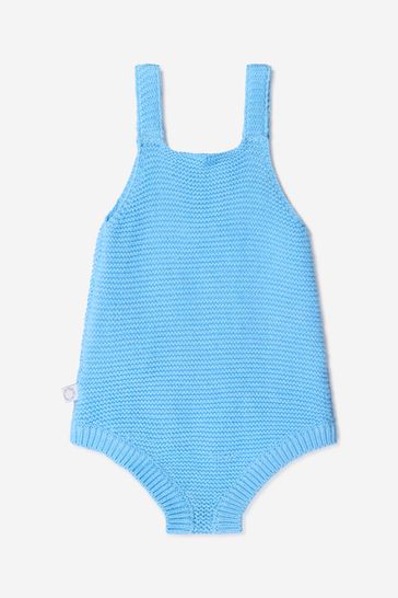 Baby Boys Cotton And Wool Knitted Bodysuit