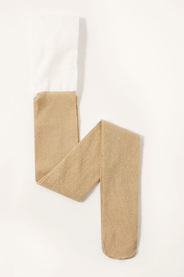 Monsoon Gold Sparkly Metallic Tights 