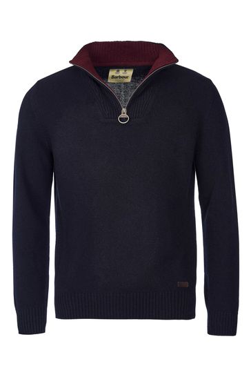 Mens barbour 2025 half zip jumper