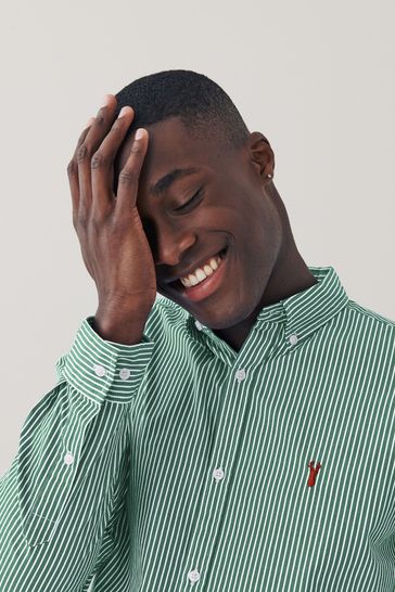 Green Stripe Long Sleeve Shirt