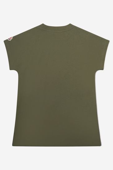 Girls Jersey Logo T-Shirt in Green