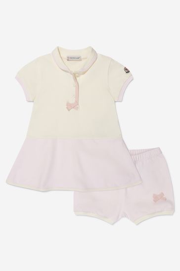 Baby Girls Pique Dress With Shorts