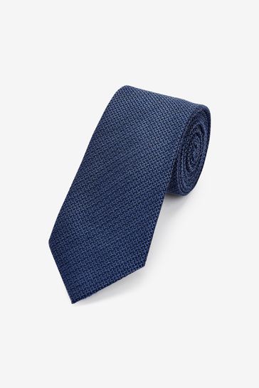 Blue Textured Tie