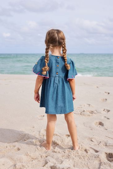 Buy Embroidered 100 Cotton Kaftan Dress 3mths 10yrs from Next
