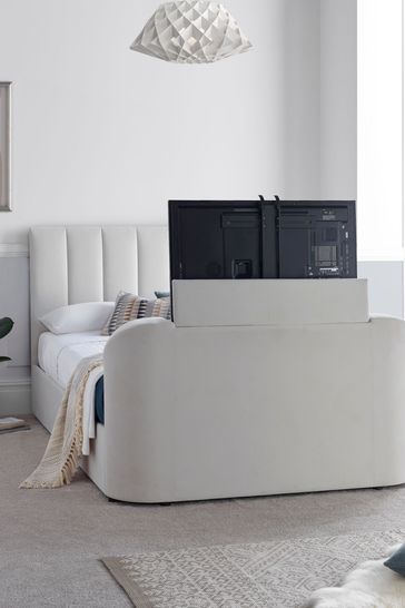 Buy time4sleep Lucille Upholstered TV Bed Frame from the Laura