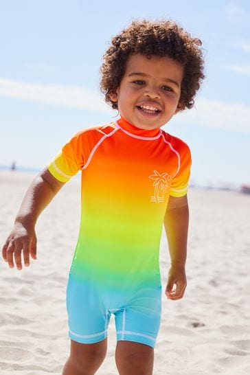 Blue Ombre Sunsafe All In One Swimsuit 3mths 7yrs