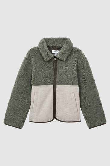 Fitted sherpa deals jacket