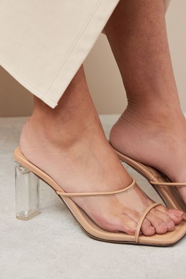 Buy Forever Comfort Vinyl Block Heel Mules from Next