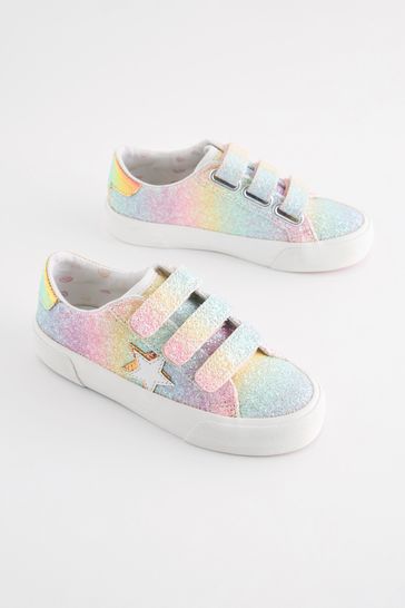 Glitter discount white trainers