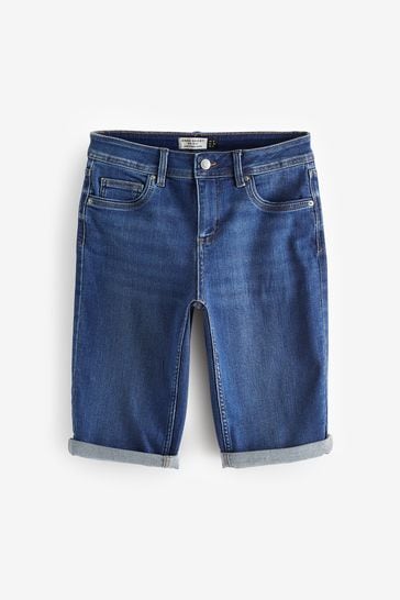 Knee high jean shorts deals