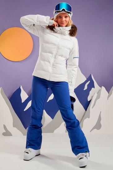 Buy Roxy Snow White Snowblizzard Ski Jacket from the Laura Ashley