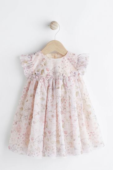 Buy Baby Party Frill Sleeve Dress 0mths 2yrs from Next