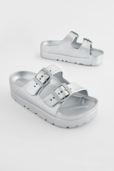 Buckle chunky sandals clearance