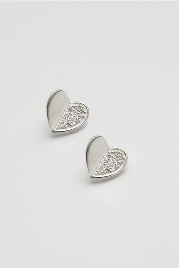 Simply silver earrings sale