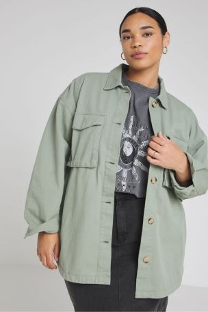 Buy Simply Be Green Utility Cargo Jacket from the Laura Ashley