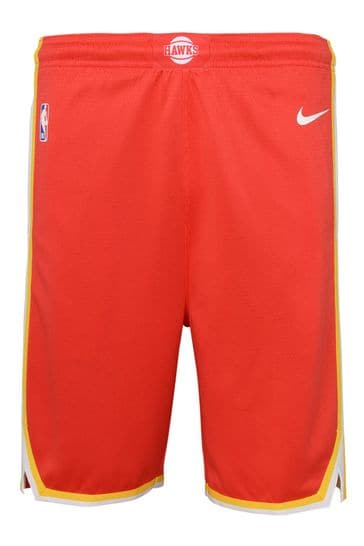 Buy Fanatics Red NBA Atlanta Hawks Icon Swingman Shorts from the