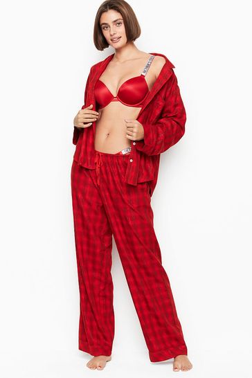 Victoria's Secret Shimmer Flannel Long Pyjamas