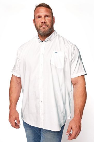 Tall Cotton Poplin Short Sleeve Shirt 